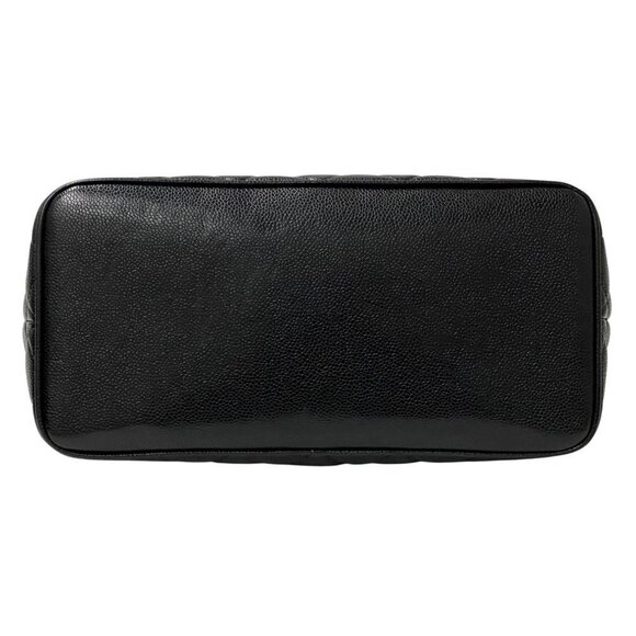 CHANEL Black Caviar Leather Logo Tote Bag - Picture 5 of 16